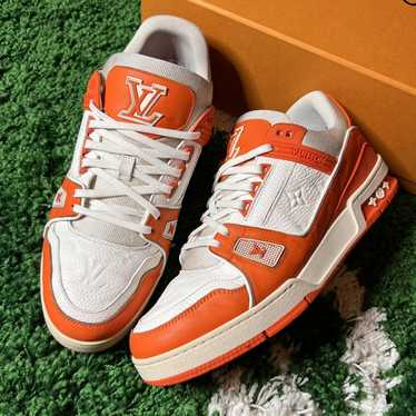 orange lv trainers