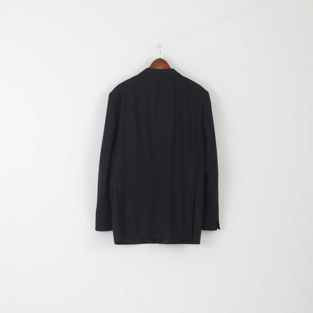 Vintage Hugo James Men 44 Blazer Black Wool Vinta… - image 6