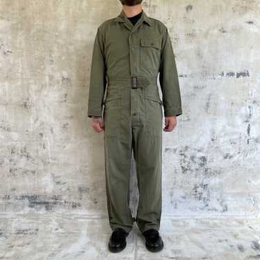 Vintage HBT US Army Green Mechanic Coveralls 13 Star Buttons Sz 36R Great  Condition 