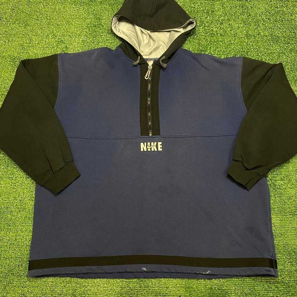 Nike Vintage 90s navy nike center - image 1