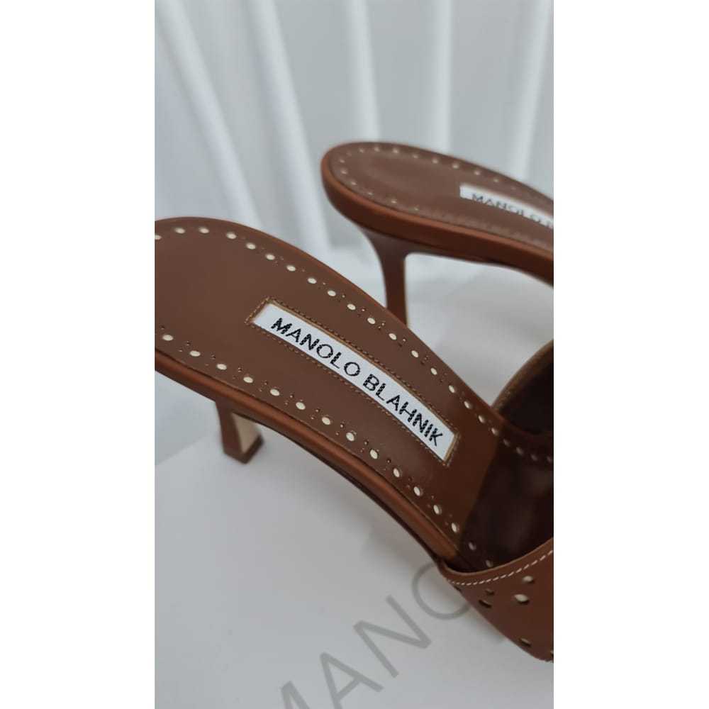 Manolo Blahnik Maysale leather sandal - image 8