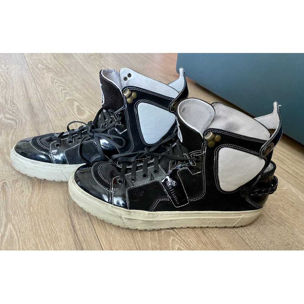 Galliano Patent leather high trainers - image 7