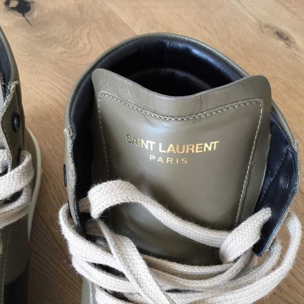 Saint Laurent Sl/100H leather high trainers - image 7