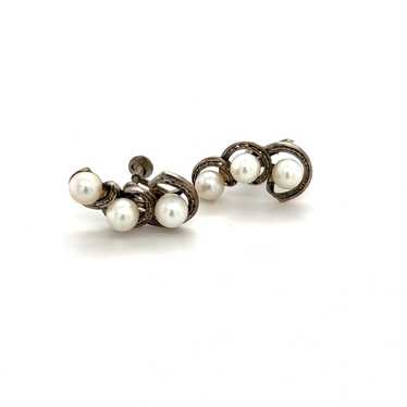 Mikimoto Silver earrings - image 1