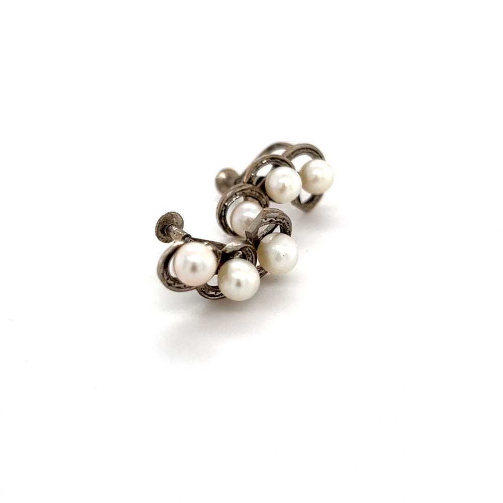 Mikimoto Silver earrings - image 2