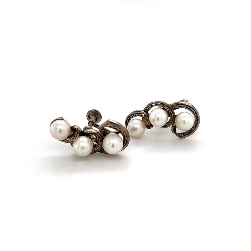 Mikimoto Silver earrings - image 3