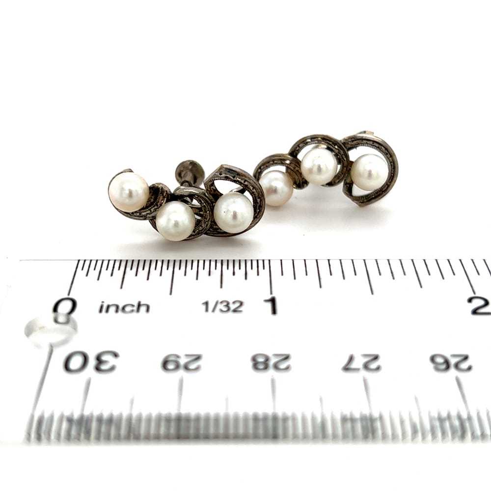 Mikimoto Silver earrings - image 6