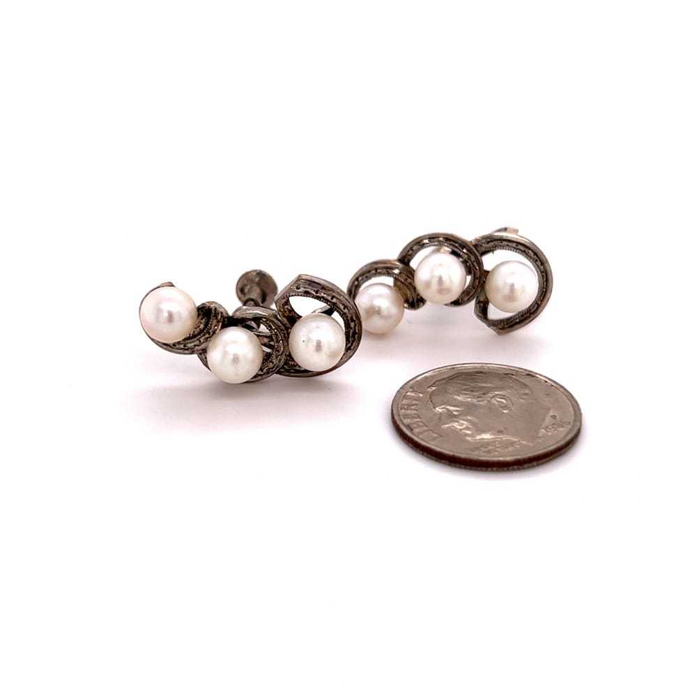 Mikimoto Silver earrings - image 8