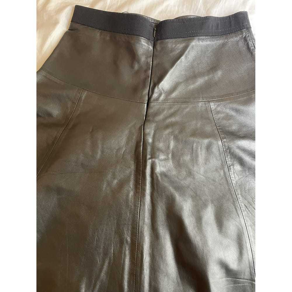 Vince Leather mini skirt - image 2