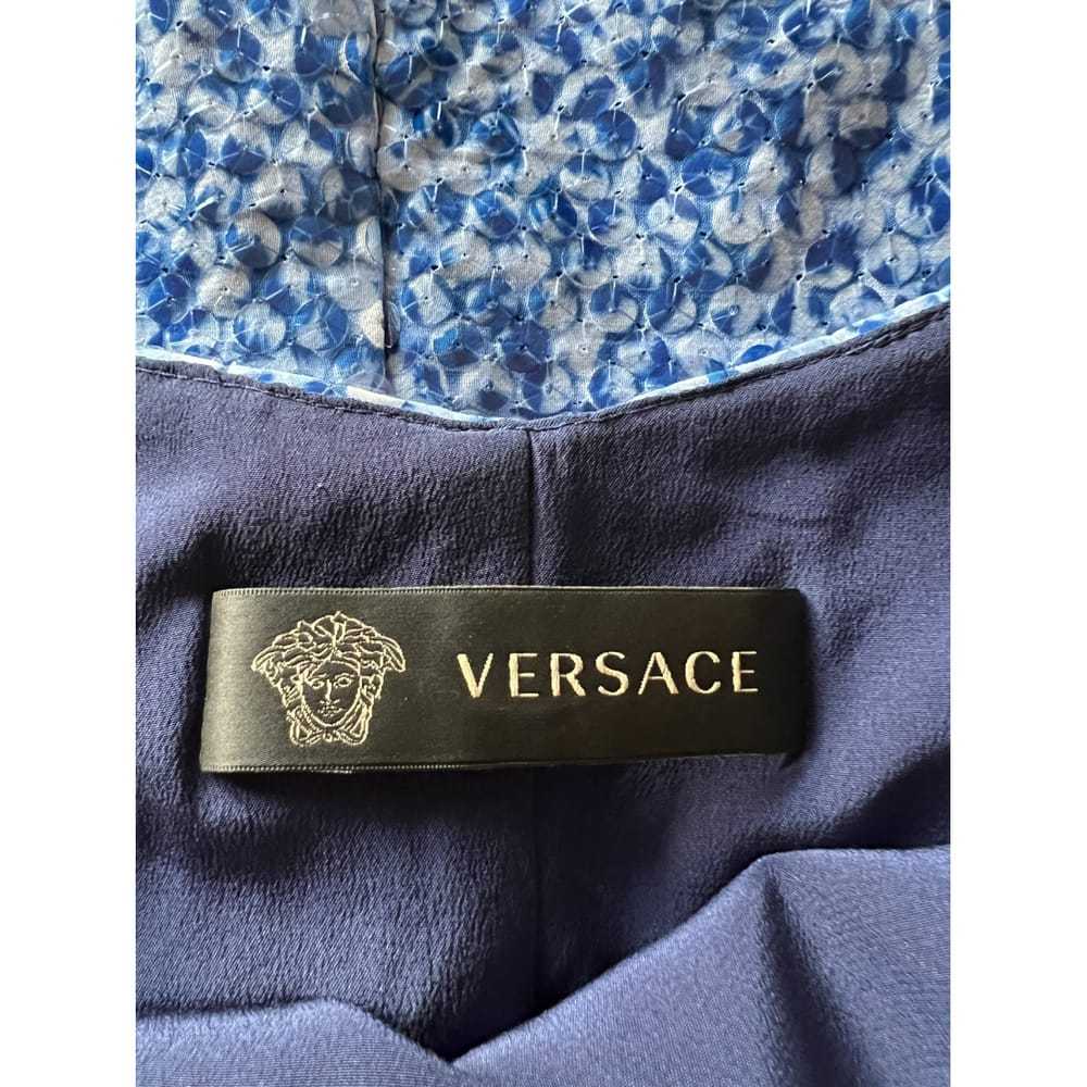 Versace Silk mid-length dress - image 5