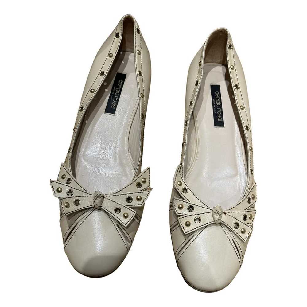 Sergio Rossi Leather ballet flats - image 1