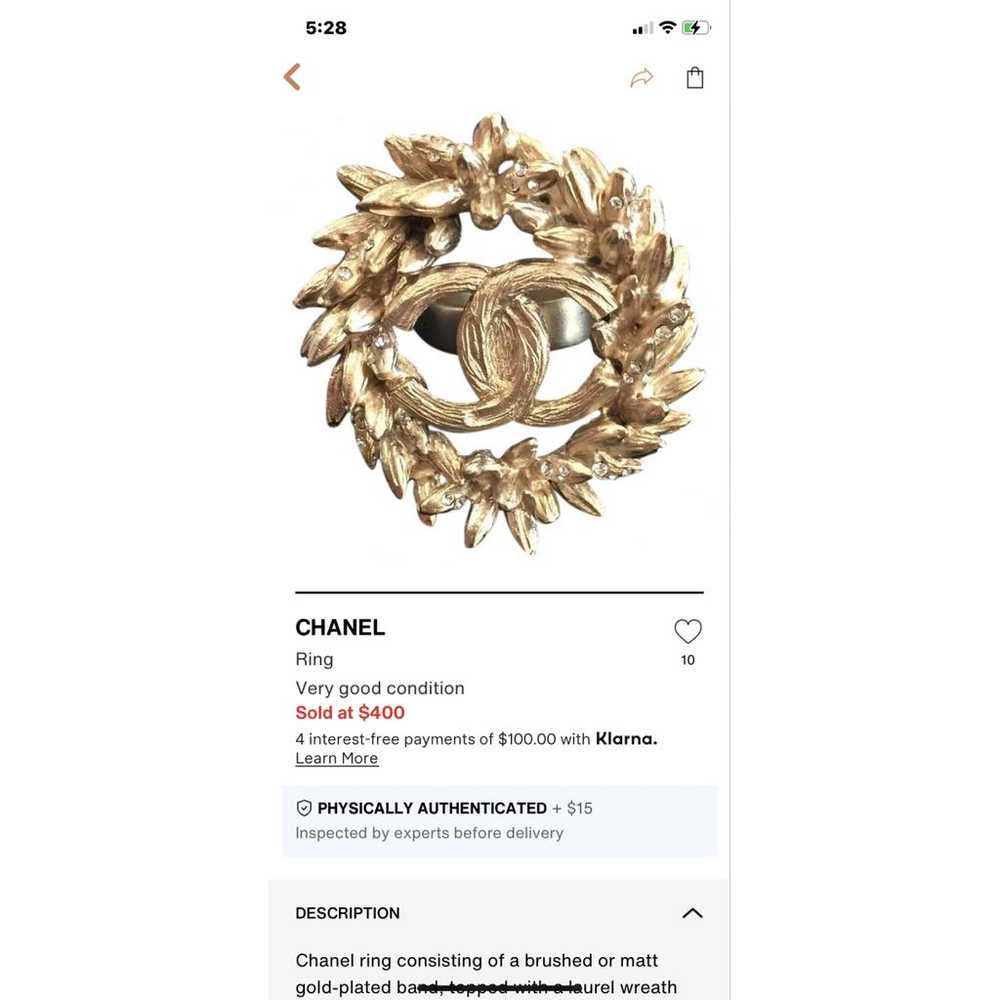 Chanel Cc ring - image 7