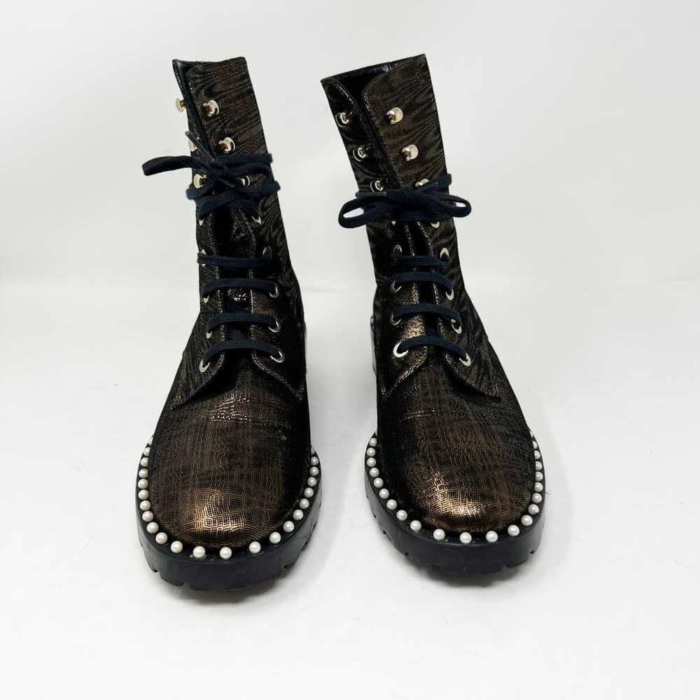 Stuart Weitzman Leather lace up boots - image 2