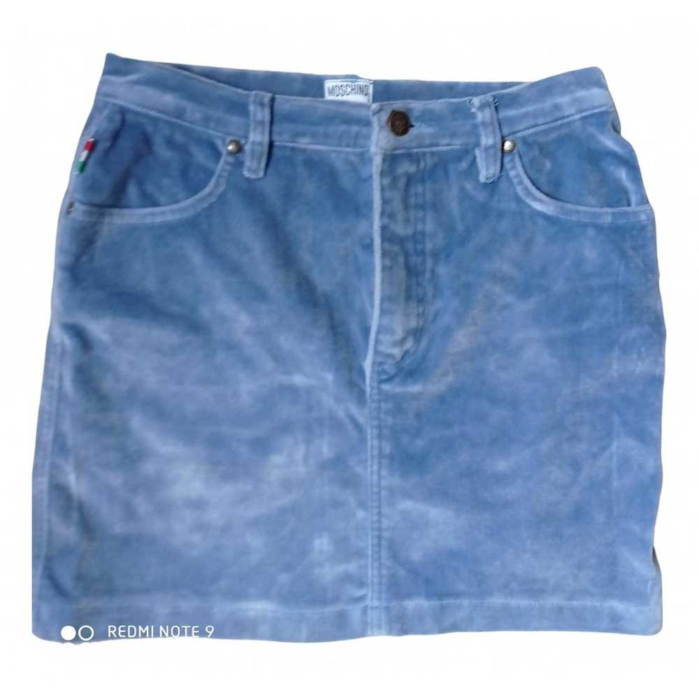 Moschino Velvet mini skirt