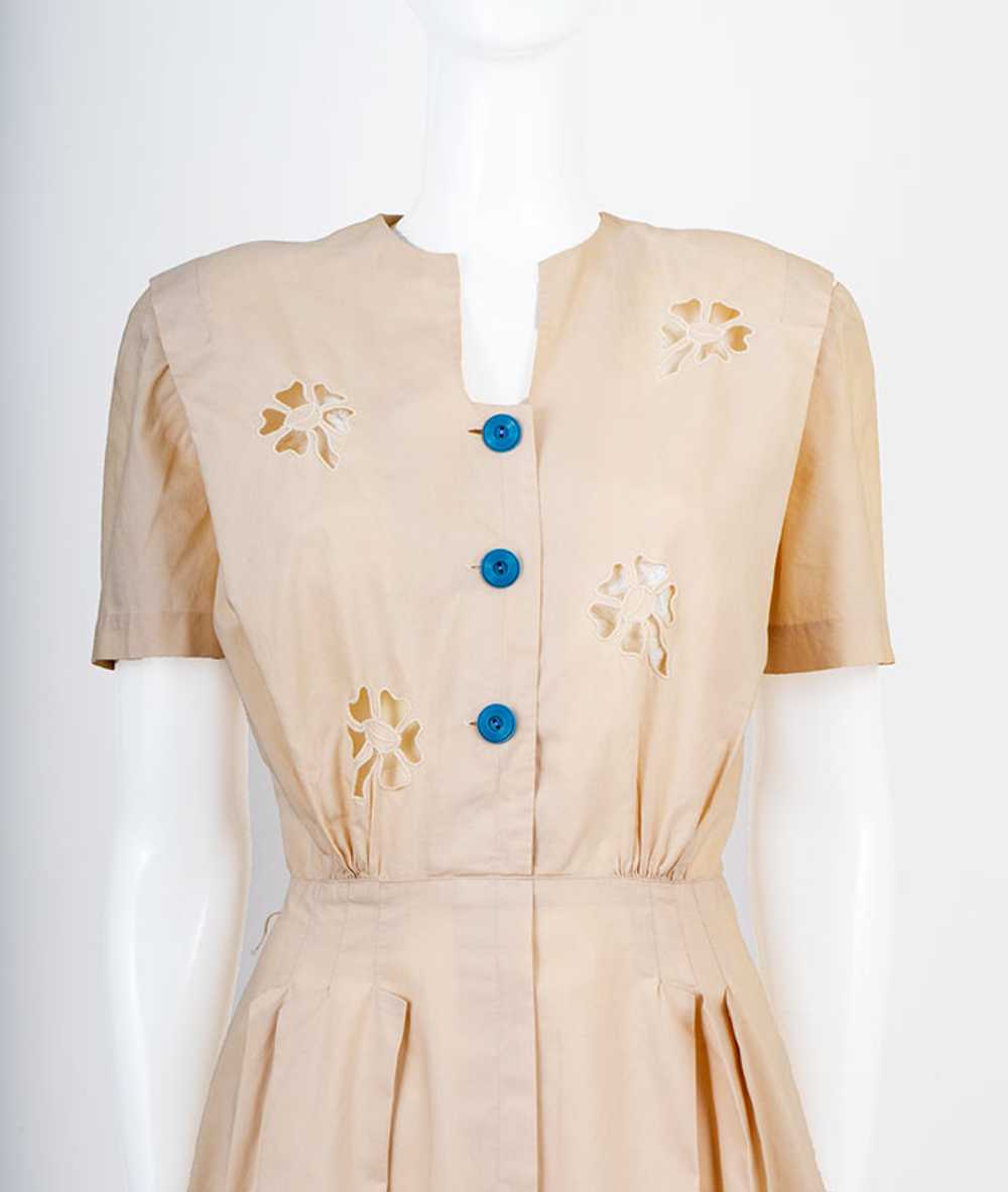 1940s Eyelet Dress - image 2