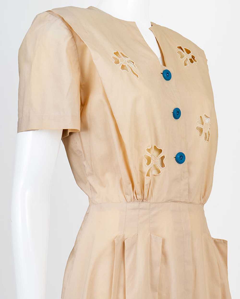 1940s Eyelet Dress - image 3