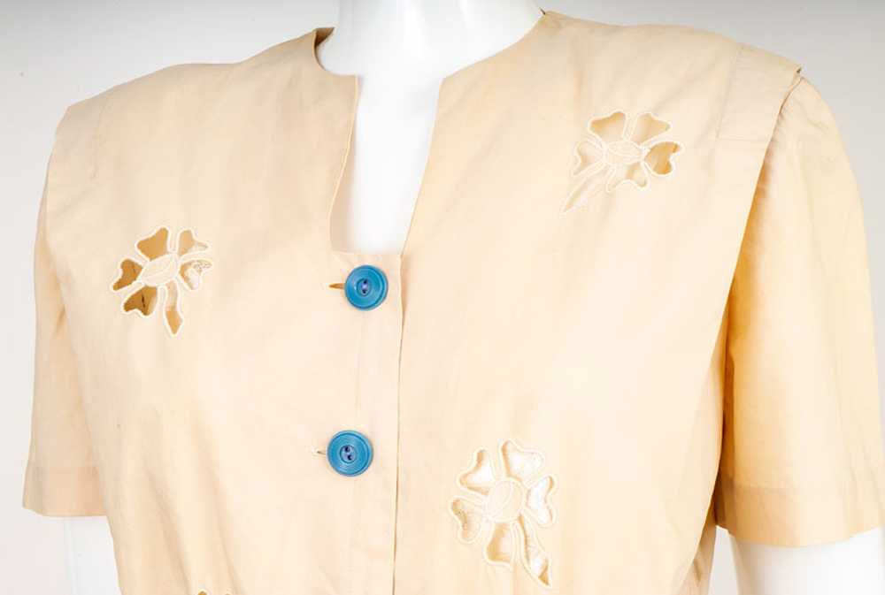 1940s Eyelet Dress - image 4