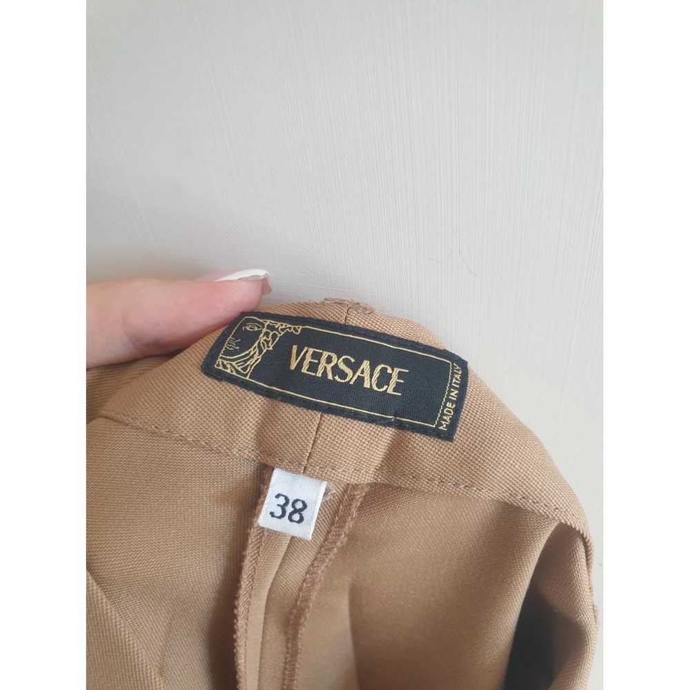 Versace Wool straight pants - image 7