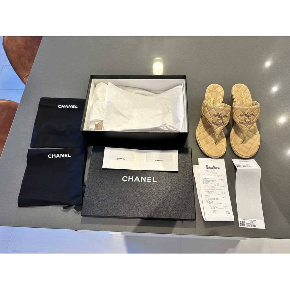 Chanel Leather sandal - image 6