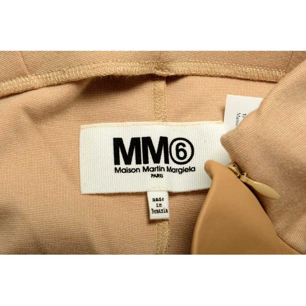 MM6 Leather straight pants - image 3