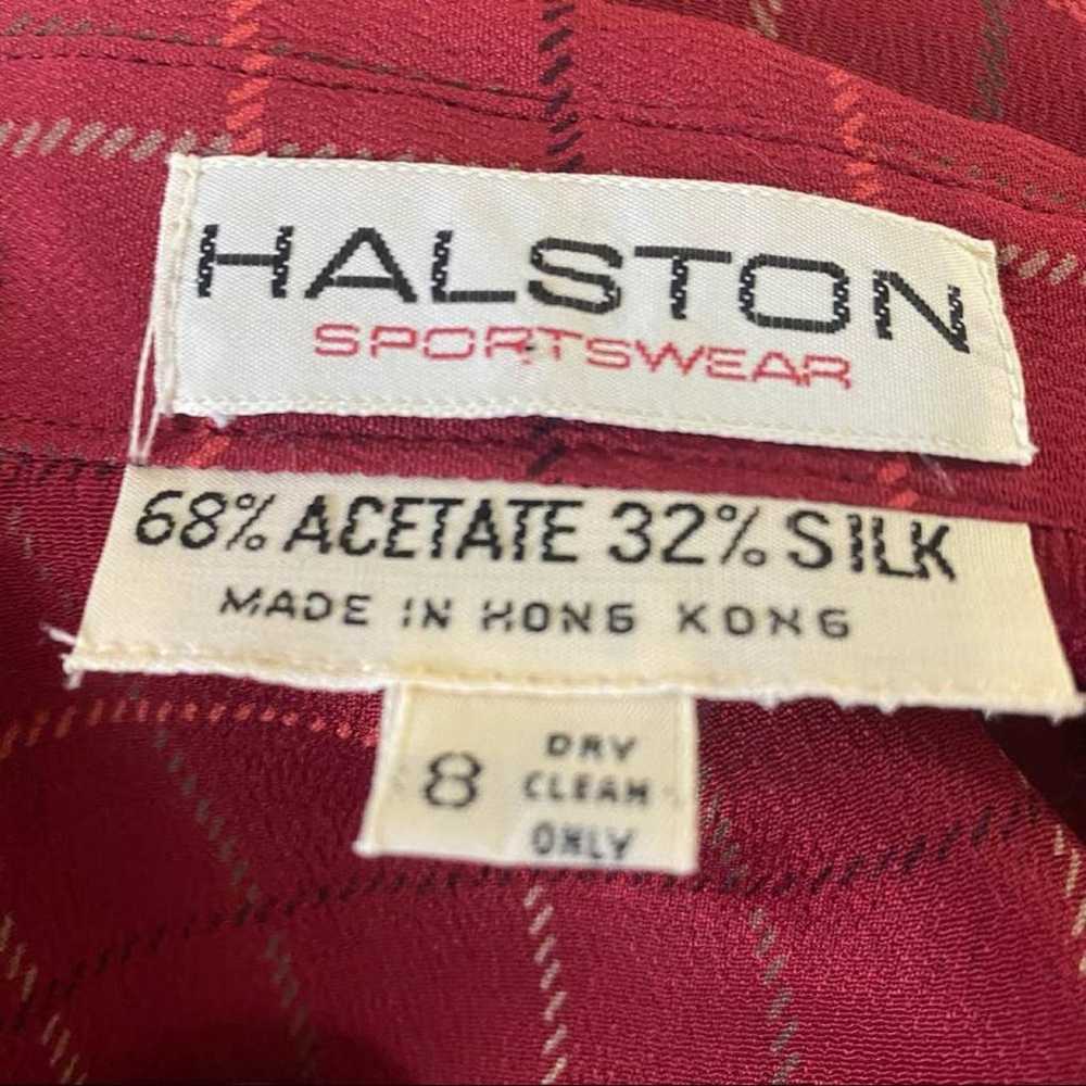 Halston Silk maxi dress - image 9