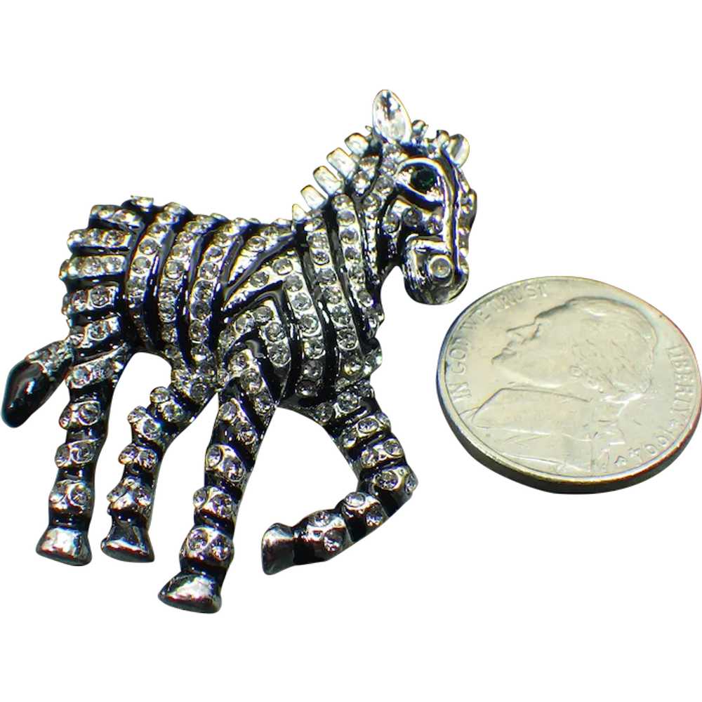 Vintage Zebra Figural Brooch, Excellent Condition… - image 1