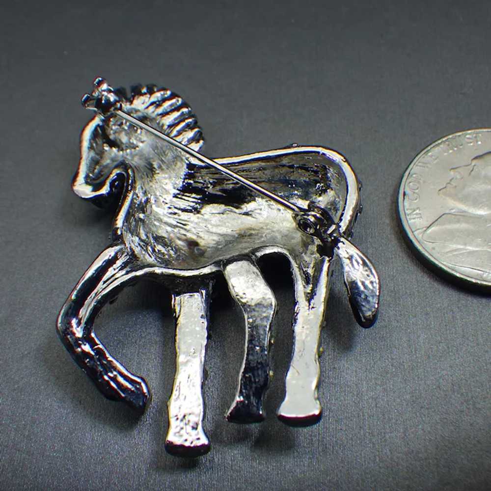 Vintage Zebra Figural Brooch, Excellent Condition… - image 2