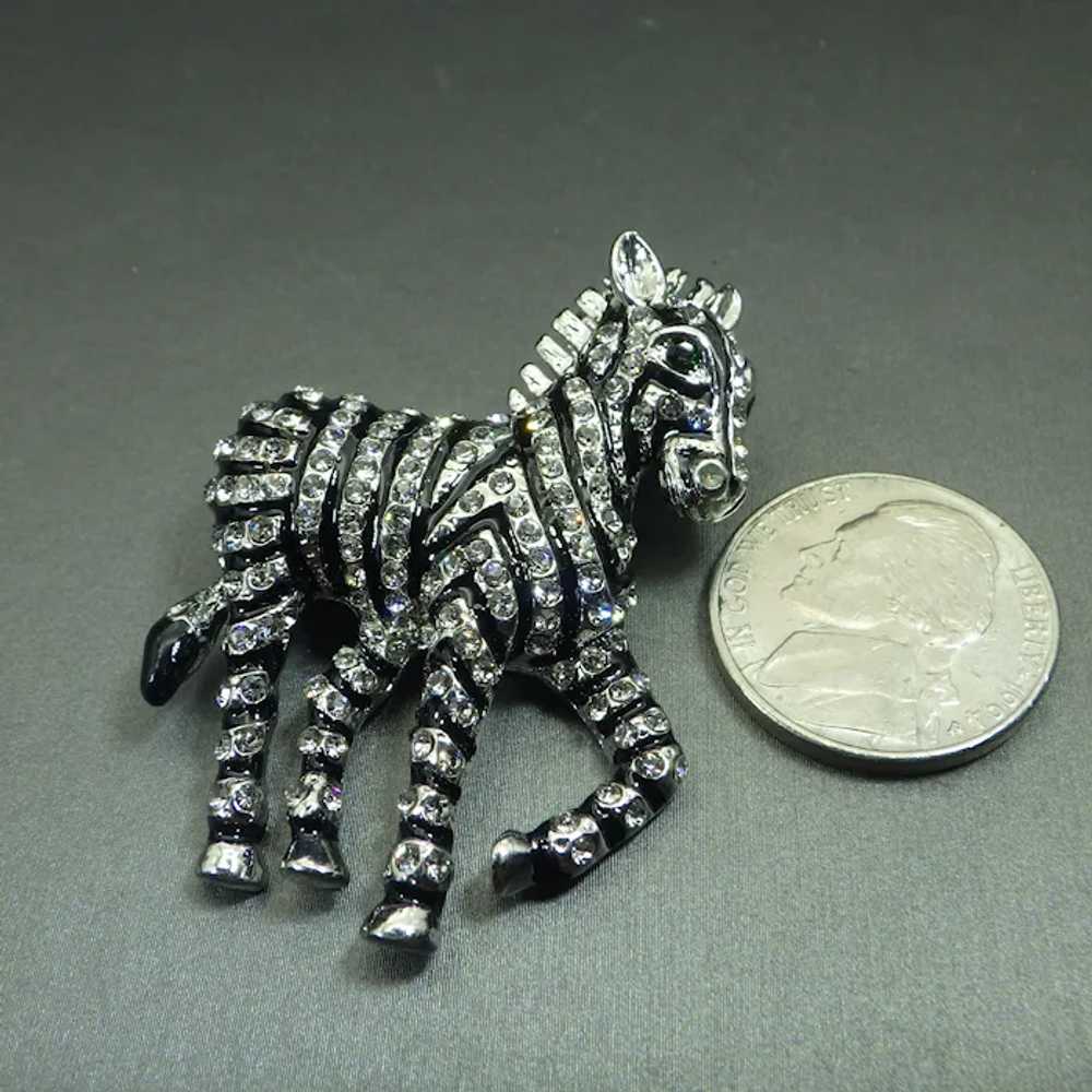 Vintage Zebra Figural Brooch, Excellent Condition… - image 3