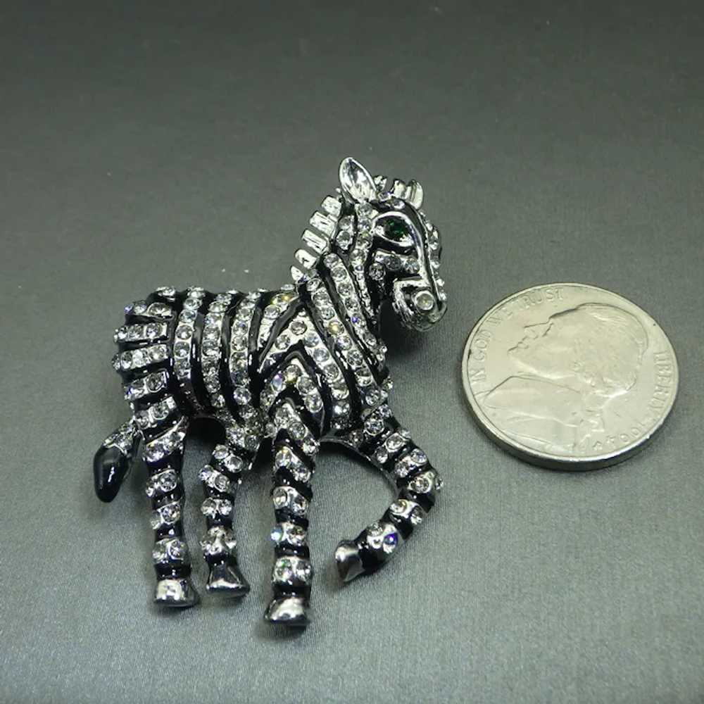 Vintage Zebra Figural Brooch, Excellent Condition… - image 4