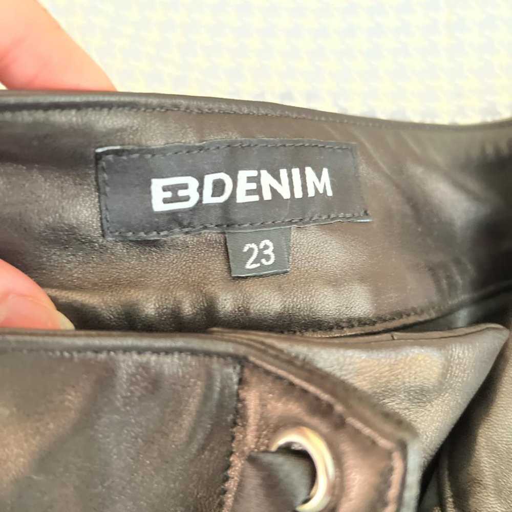 EB Denim Leather mini short - image 3