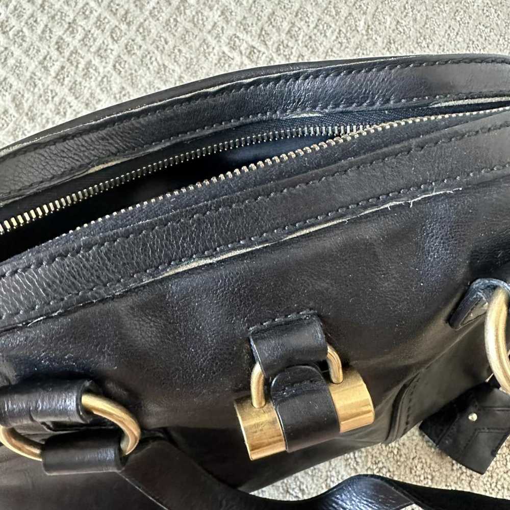 Yves Saint Laurent Muse leather handbag - image 3
