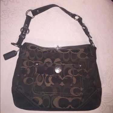 バッグ Chelsea Optic Signature Shoulder Bag BL COACH Chelsea Optic Signature Jacquard Satchel Fold Over