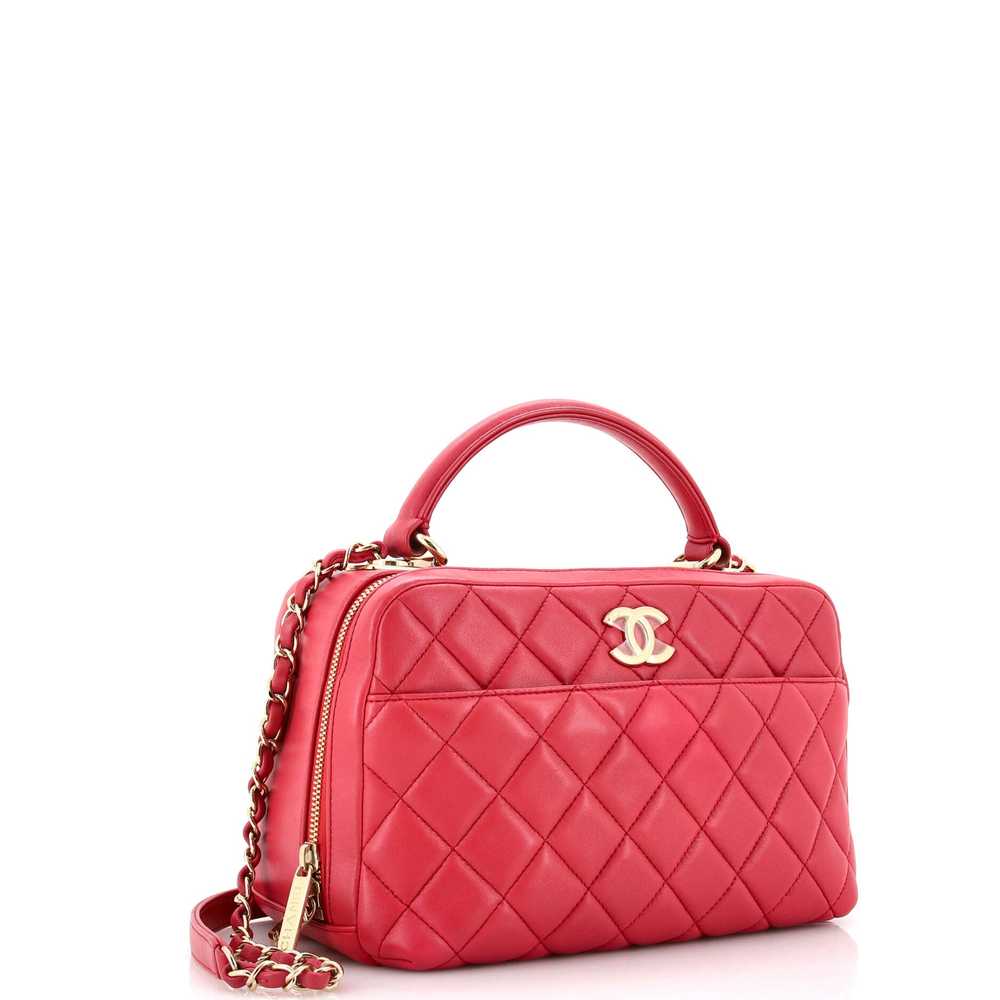 CHANEL Trendy CC Bowling Bag Quilted Lambskin Med… - image 3
