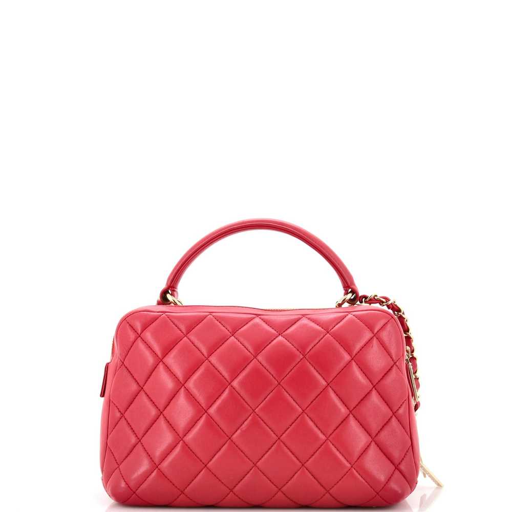 CHANEL Trendy CC Bowling Bag Quilted Lambskin Med… - image 4