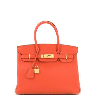 Hermes Birkin Handbag Bicolor Togo with Gold Hard… - image 1