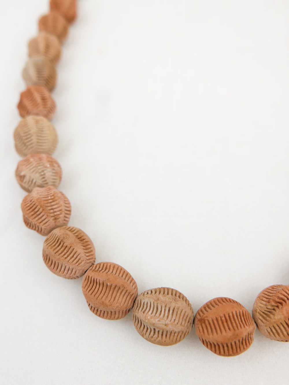 Handmade Clay Bead Necklace - image 2