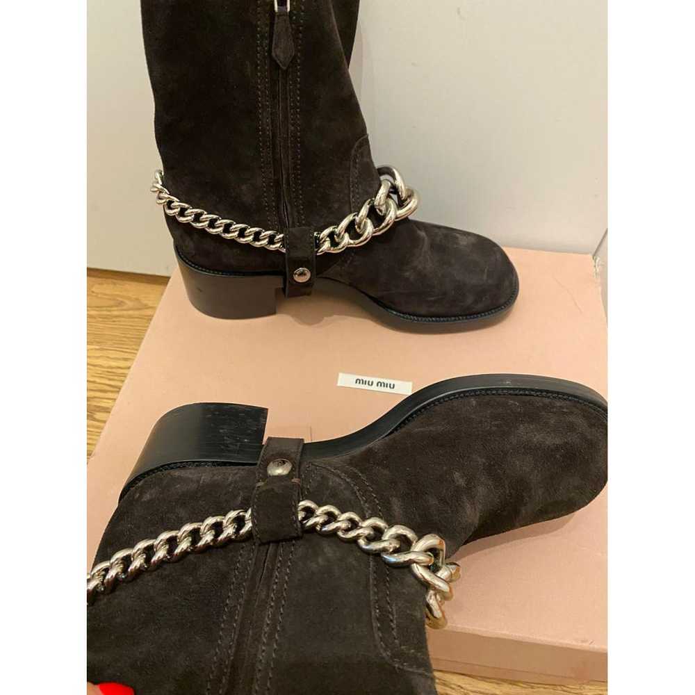 Miu Miu Leather cowboy boots - image 5