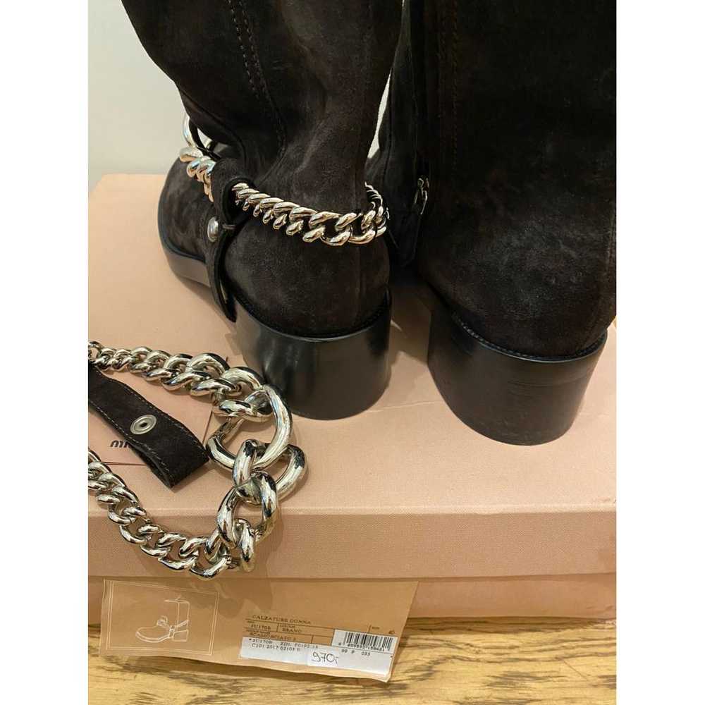 Miu Miu Leather cowboy boots - image 8
