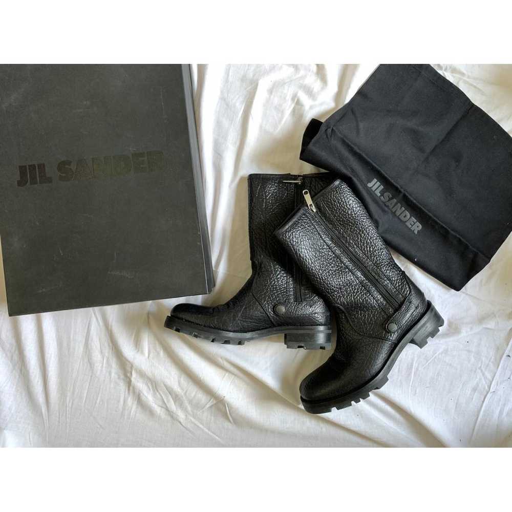 Jil Sander Leather biker boots - image 3