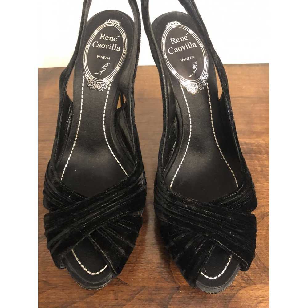 Rene Caovilla Velvet sandals - image 6