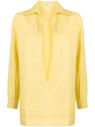 Hermès Pre-Owned 1990-2000s V-neck linen shirt - … - image 1