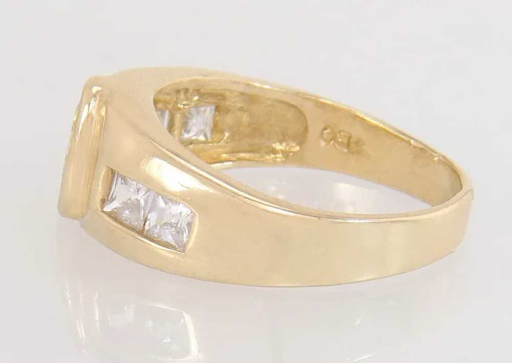14K Yellow Gold .70ct Peridot & White Topaz Ring … - image 4