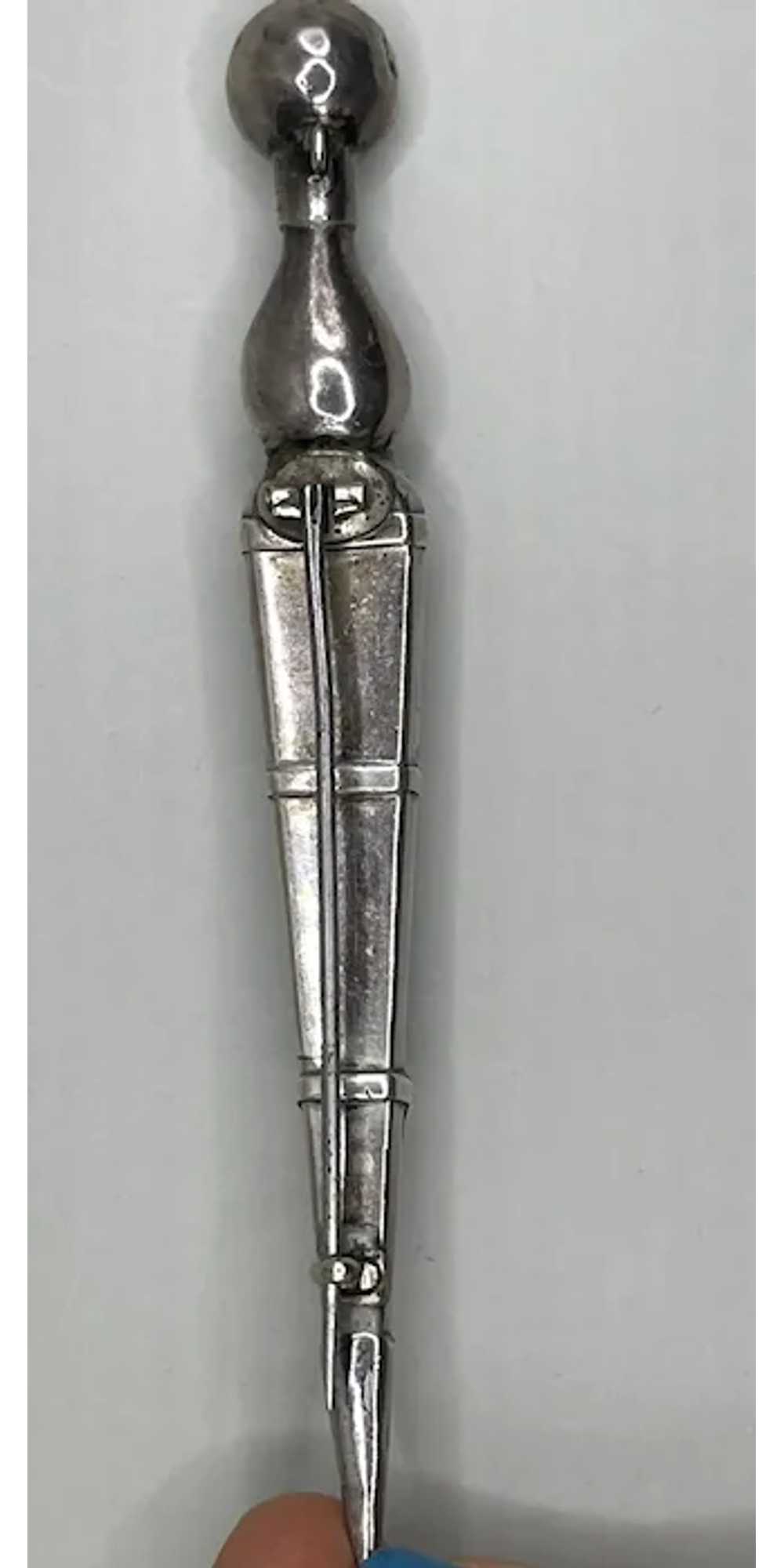 Victorian Silver Agate Scottish Dirk Kilt Pin 19t… - image 5