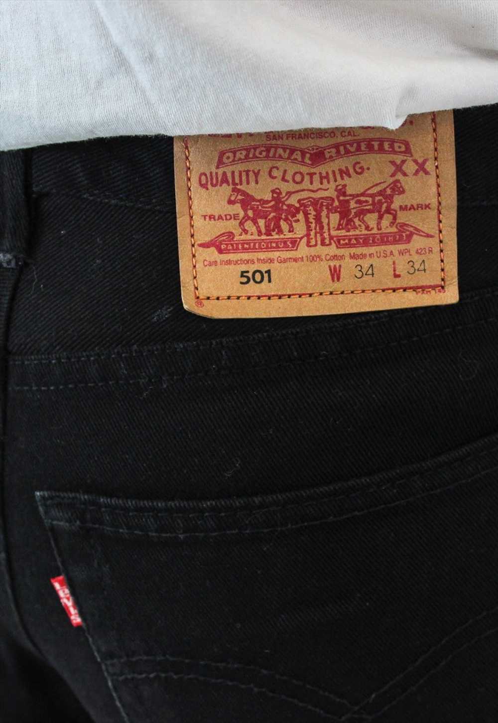 LEVI'S 90's made in USA 1991 Vintage black Men's … - image 3