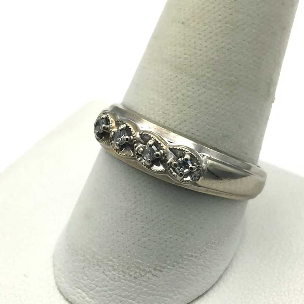 14KW .10ctw Diamond Fashion Ring - image 2