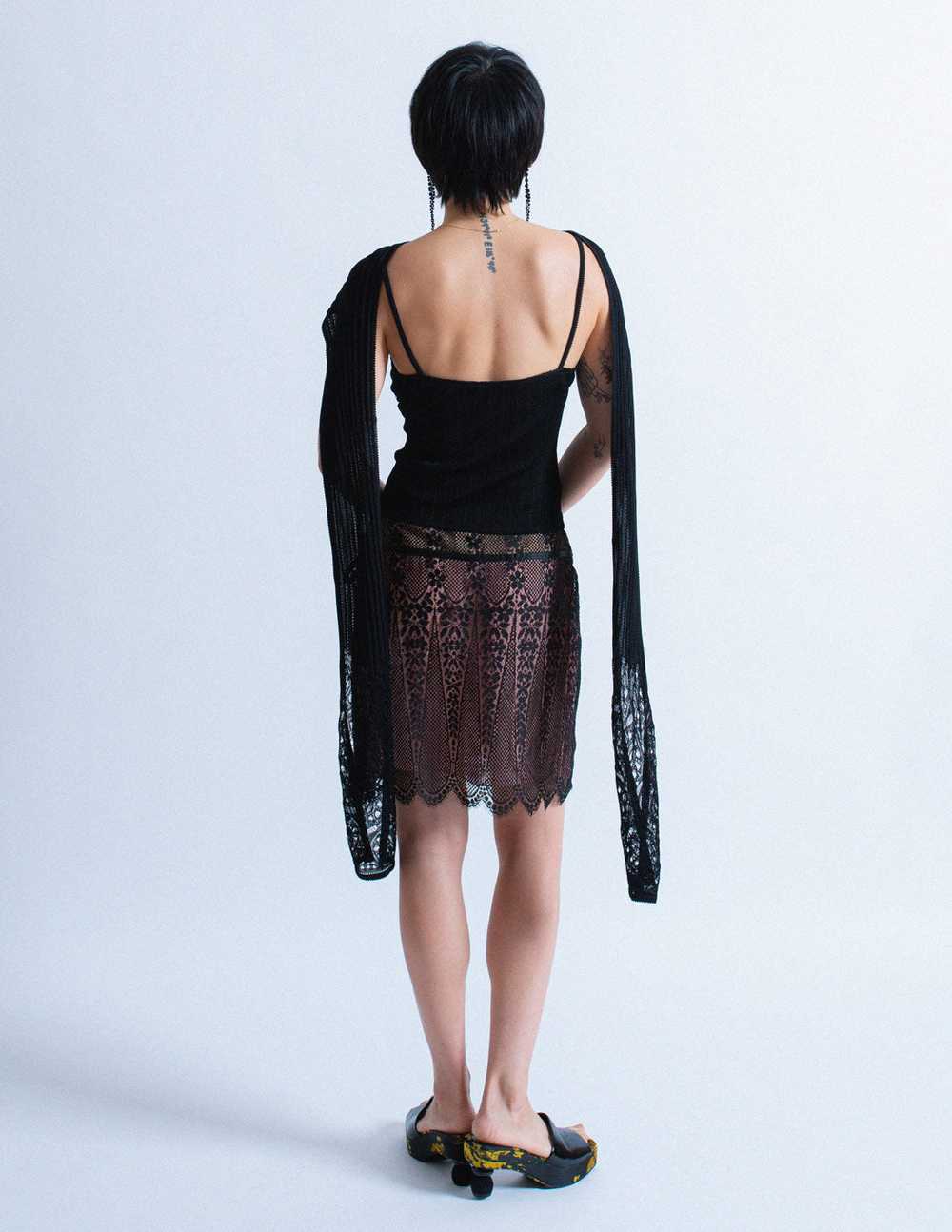 Blumarine lace skirt with ties - image 4