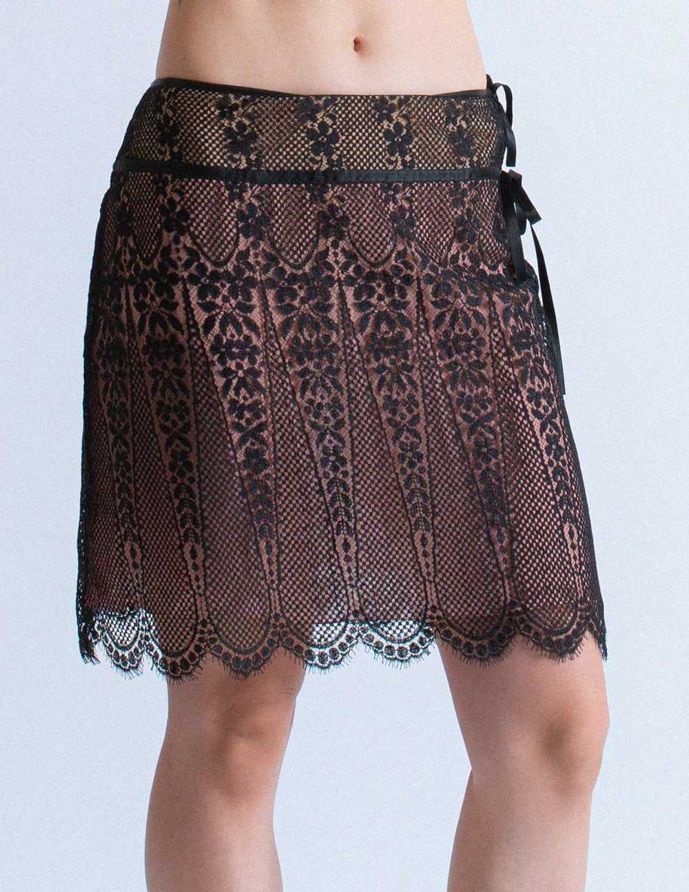 Blumarine lace skirt with ties - image 6
