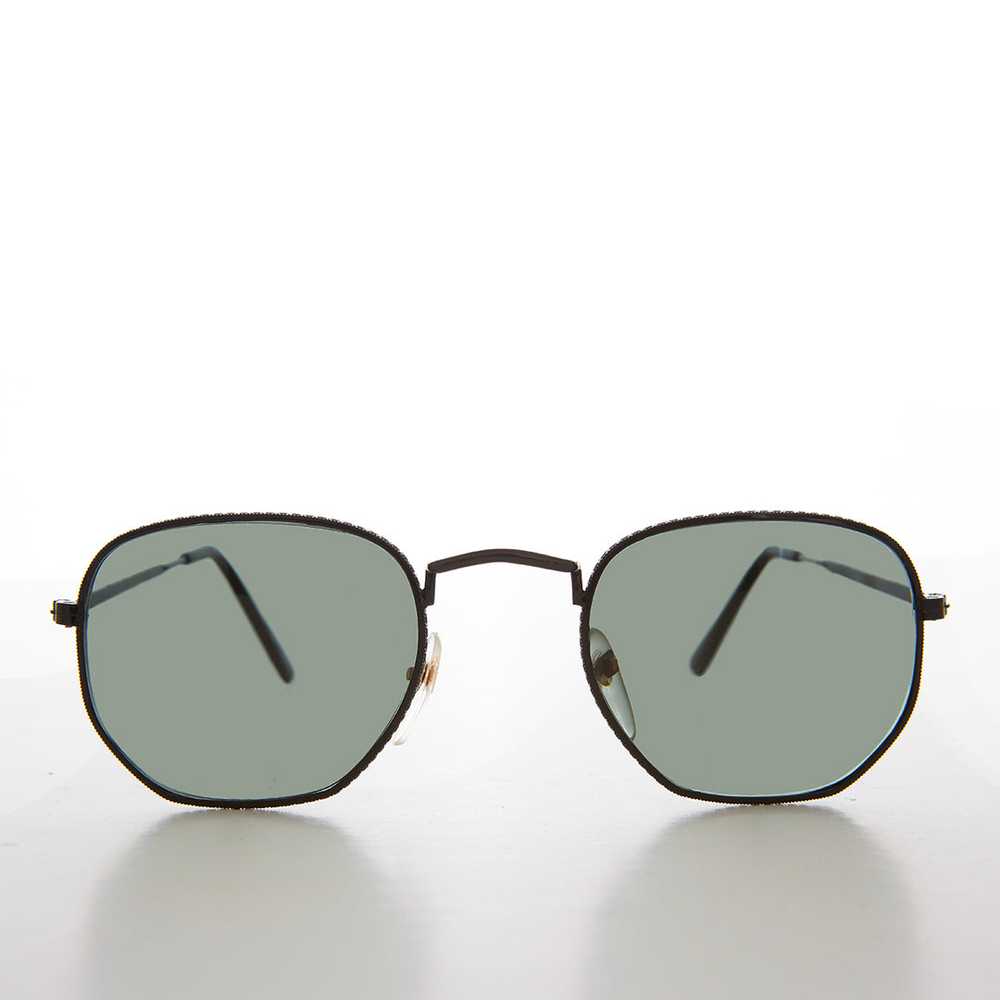 Square Metal Sunglasses with Glass Lenses - Mika - image 1