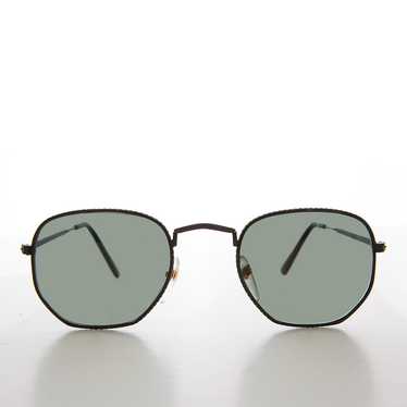 Square Metal Sunglasses with Glass Lenses - Mika - image 1