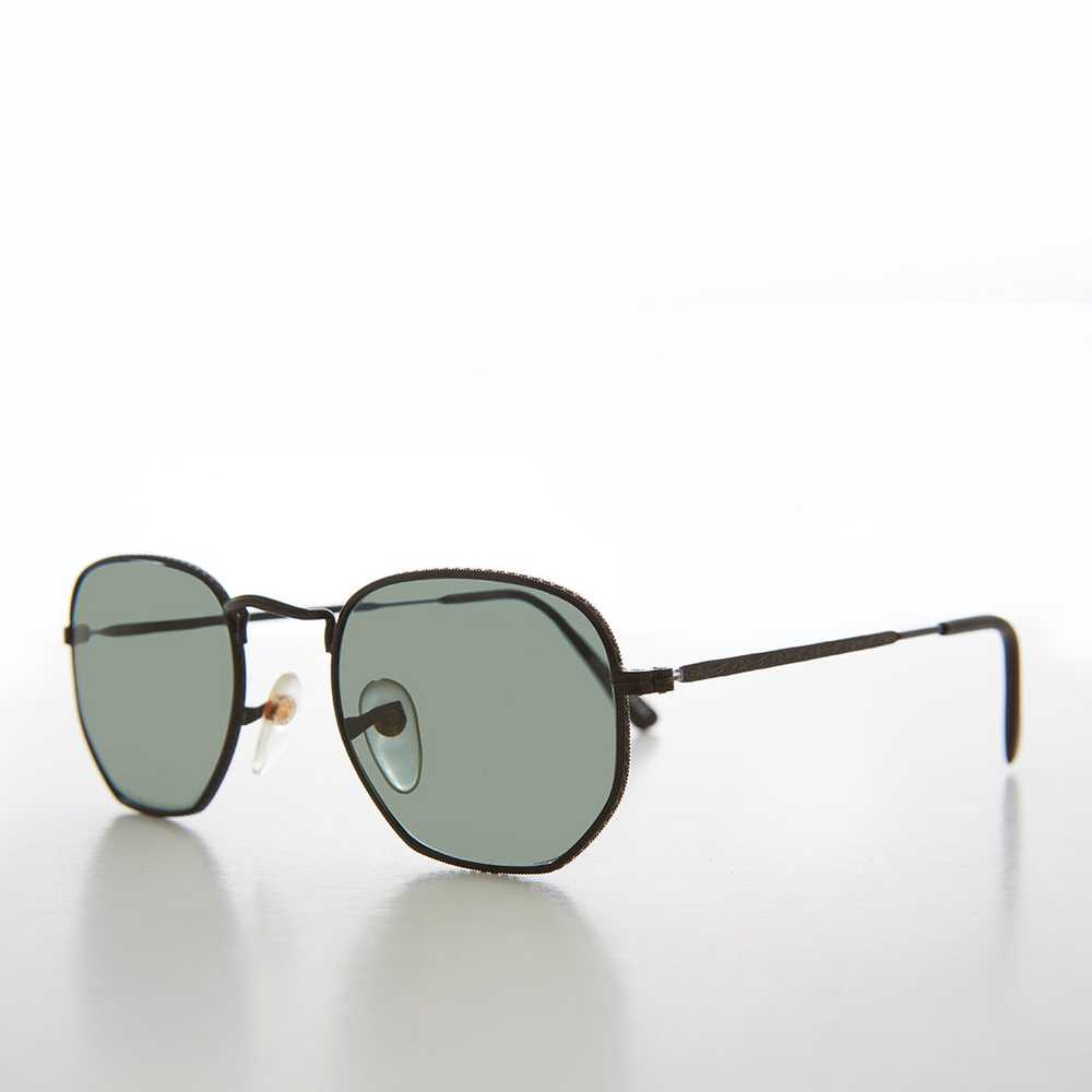 Square Metal Sunglasses with Glass Lenses - Mika - image 2